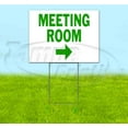 thumbnail image 1 of Meeting Room Right (18" x 24") Yard Sign, Includes Metal Step Stake, 1 of 6
