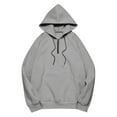 thumbnail image 5 of Uqiangy Oversized Sweatshirt for Women Women's Sweatshirts Oversized Long Sleeve Shirts for Women Tunic Sweatshirt Crewneck Sweatshirts Women Fleece Pullover Women Gray L, 5 of 9