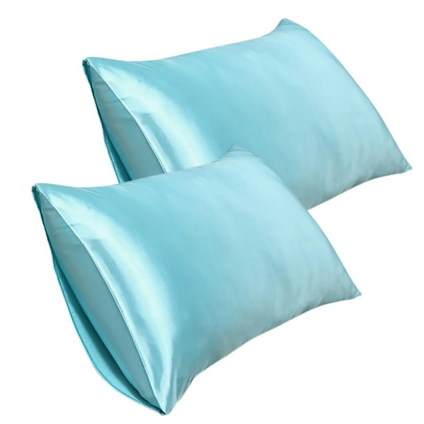 Funda de almohada de satén de 20 * 35 pulgadas, funda de almohada de seda de imitación (2 piezas) Wmkox8yii HFSH4605