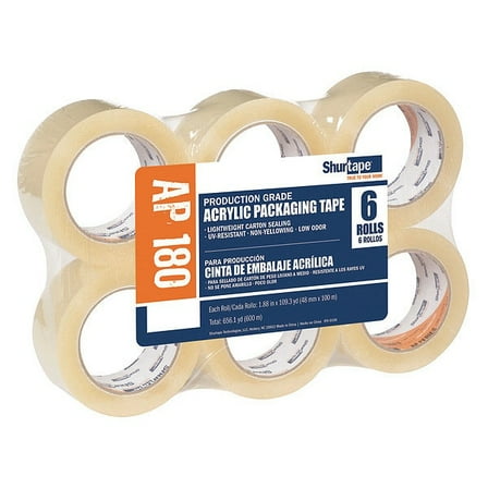 Shurtape Packaging Tape,Acrylic,PK36 AP 180