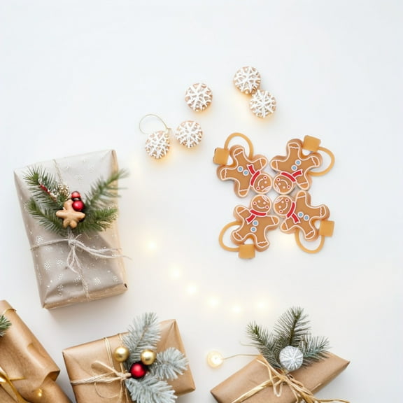 Moluckfu Caps For Straw Silicone 4Pcs Protective Cover for Christmas Party