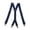 Navy, variant on Lovskoo Heavy Duty Clip On Suspenders for Men Elastic Braces with 4 Strong Metal Clips 1.5 Inch Width X Back Style Formal Wear