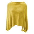 thumbnail image 4 of LEKODE Ponchos for Women Winter Ponchos for Women Warm Shawl Wraps for Women Scarf for Woman Womens Ponchos Winter Scarfs for Women Womens Scarf Yellow One Size, 4 of 4