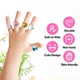 thumbnail image 2 of ZheElen 36piece Adorable Cartoon Adjustable Ring Gift For Children Adjustable Rings Cartoon Ring Finger Ring 1Set, 2 of 6