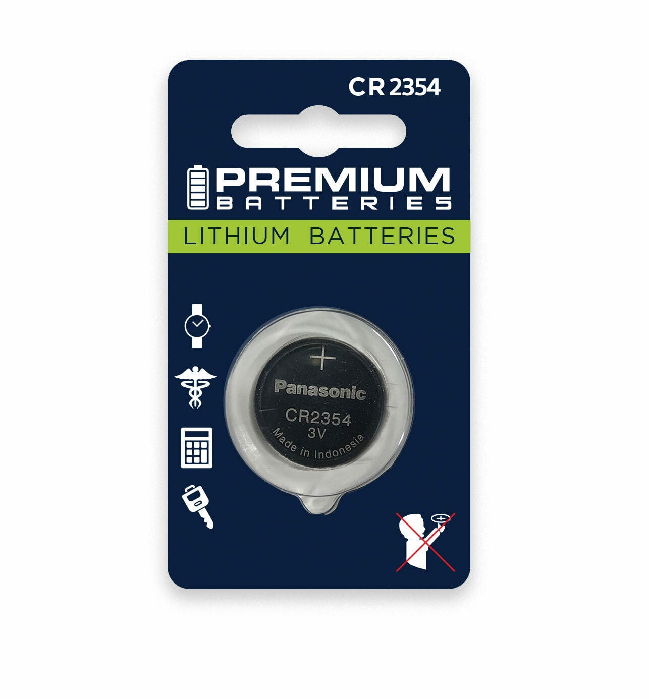 Premium Batteries Panasonic CR2354 3V Lithium Coin Cell Batteries Child
