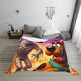 thumbnail image 3 of Lsque Scooby-Doo Print Flannel Throw Blanket, Ultra-soft Blanket for Bed, Couch, Car, Hypoallergenic Anti-pilling blanket-60"x50", 3 of 8