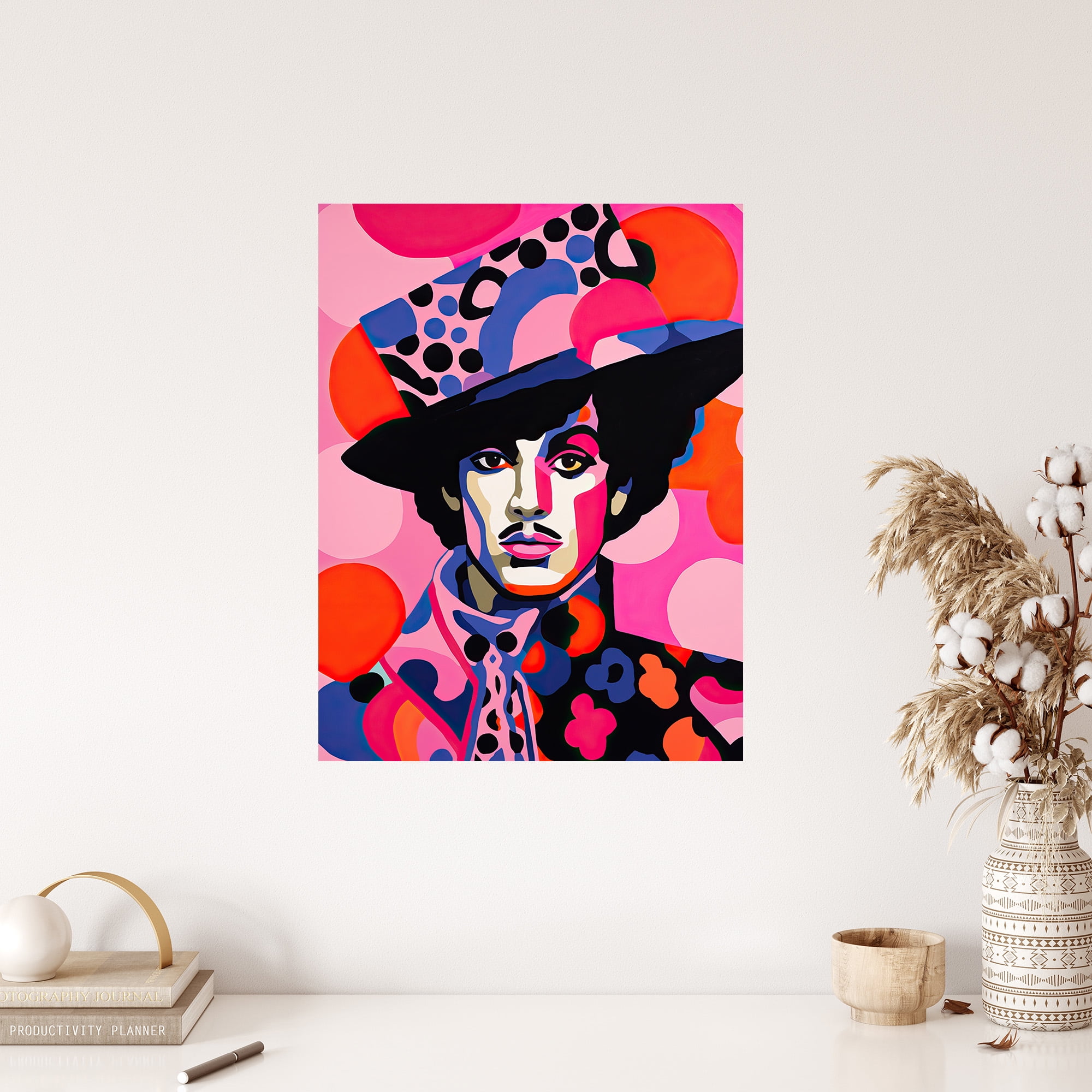 The Artist Bright Portrait Pop Music Icon Extra Large XL Wall Art