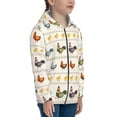thumbnail image 5 of Sikiie Funny Chicken Zip Up Hoodie Teenage, hoodies for Teenage, Zipper Sweatshirt Jacket for Daily, Traveling-Medium, 5 of 6