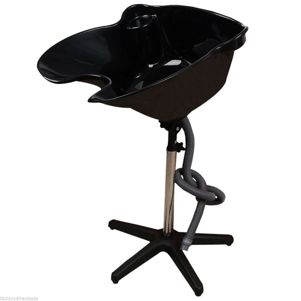 Finihen Shampoo Basin, Portable Salon Sink, Height Adjustable Shampoo Basin Treatment Tool, Black Finihen Shampoo Basin, Portable Salon Sink, Height Adjustable Shampoo Basin Treatment Tool, Black