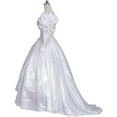thumbnail image 3 of Sarah White Dress Women's Deluxe Puff Sleeve Dress Gown, 3 of 9