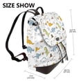 thumbnail image 2 of Disketp Dinosaur Mochila de Cuero para Mujer, Bolso de Espalda Antirrobo con Estilo para Viaje, Trabajo y Uso Diario, 2 of 4