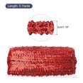 thumbnail image 2 of Uxcell 5 Yards 1.2 Inch Cinta de Lentejuelas Elástica de 3 Filas para Manualidades DIY, Costura de Vestidos de Disfraces, Rojo, 2 of 7
