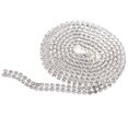 thumbnail image 1 of 1 Yard Crystal Rhinestone Close Chain Cup Chain Crafts Decor Accessory, 1 of 8