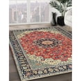 thumbnail image 3 of Ahgly Company Machine Washable Indoor Square Traditional Light French Beige Brown Area Rugs, 4' Square, 3 of 7