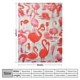 thumbnail image 4 of ARISTURING Throw Blanket Flamingo Gifts for Women Girl Pink Cow Print Christmas Thanksgiving Flamingo Blankets Warm Fuzzy Gift for Flamingo Lover Kids Bedroom, 4 of 6