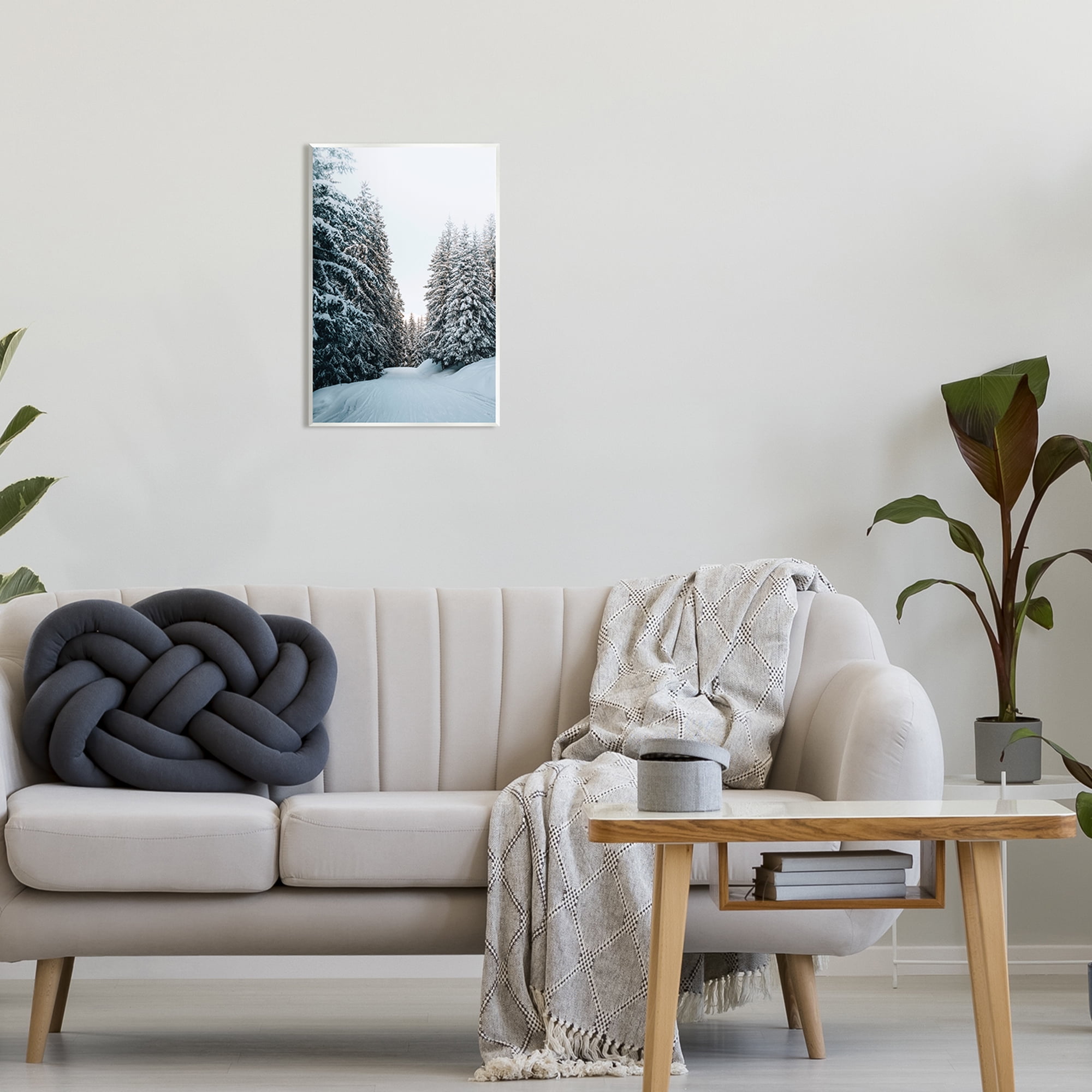 Stupell Industries Snowy Ski Slopes Landscape Photography Unframed Art Print Wall Art, 13 x 19