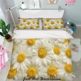 thumbnail image 2 of 3D White Daisy Floral Quilt Cover Set Bedding Set Pillowcases 76, 2 of 3
