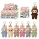 thumbnail image 4 of Caja ciega Labubu con asiento serie figura de Anime colgante flocado modelo juguete Kawaii monstruo réplica llavero juguete regalo de Navidad, 4 of 5