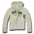 thumbnail image 2 of Rapid Dominance Navy Deluxe Mens Zip-Up Hoodie Jacket [Cream - 2XL], 2 of 2