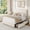 Beige FULL, variant on Gaderth Platform Bed Frame with Headboard,Teddy Fleece Thick Fabric Upholstered Platform Bed with 2 Storage Drawer, Cloud Bed Frame with Adjustable Headboard, No Box Spring Needed