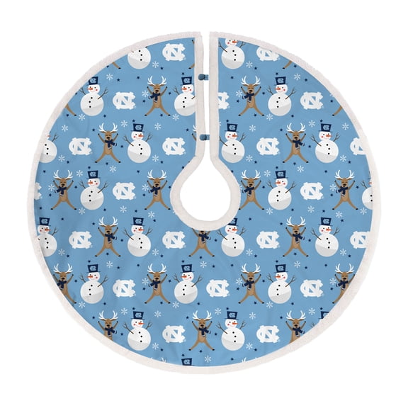 North Carolina Tar Heels Reindeer Tree Skirt