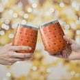 thumbnail image 2 of Halloween Pattern 12oz Stainless Steel Insulated Wine Tumbler with Lid and Straw – Double Wall Vacuum Mug for Hot & Cold Drinks, 304 Steel Interior, Sweat-Free Design. Trick or Treat !, 2 of 5