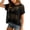 A01 Black, variant on SXCXLSA Crochet Tops for Women 2026 Summer Short Sleeve Beach Vacation Clothes Cover up Mesh Top Lightweight Sweater Cruise Resort Wear Army Green L