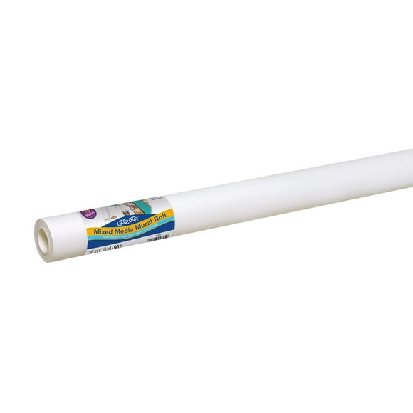 UCreate Mixed Media Art Paper, Heavyweight, 36" x 10 yds., 1 Roll, White (4845)