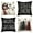Black, variant on Sm:)e Snowman Let It Snow Christmas Winter Pillow Covers 12 x 20 Black