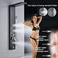 thumbnail image 6 of Zovajonia Shower Panel Tower System, Multi-Functions Stainless Steel Shower Tower , Waterfall Showerhead, Massage Shower Jets,  Rain Shower System Oil Rubbed Bronze, 6 of 7