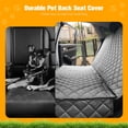 thumbnail image 2 of PETICON Fundas impermeables para asientos de banco de mascotas a prueba de arañazos para automóviles, camiones, SUV, fundas de asiento trasero antideslizantes y duraderas para perros, protección lavab, 2 of 5