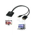 thumbnail image 2 of VGA To HDMI Adapter connects laptop PC HDTV port STB DVD Projector with HDMI, 2 of 5