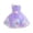 j-1781Purple718, variant on HAYIMI Girls Outfit Sets Elegant Girls Floral Trock A-Line Dress Layered Style Party Dress For Weddings And Ceremonies O-Neck Versatile Kids Clothes Sets
