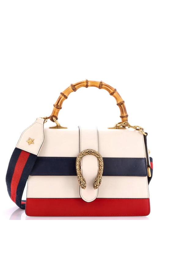 Pre-Owned Dionysus Bamboo Top Handle Bag Colorblock Leather Medium By Rebag