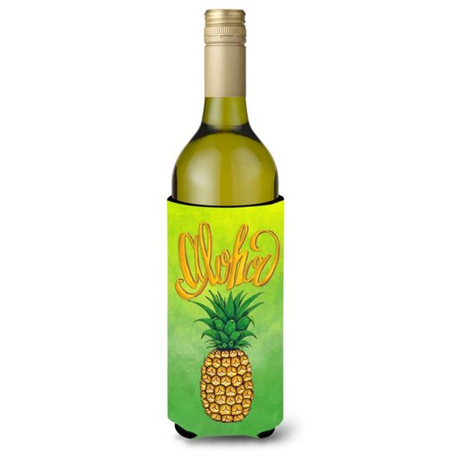 Aloha Pineapple Welcome Wine Bottle Beverge Insulator Hugger