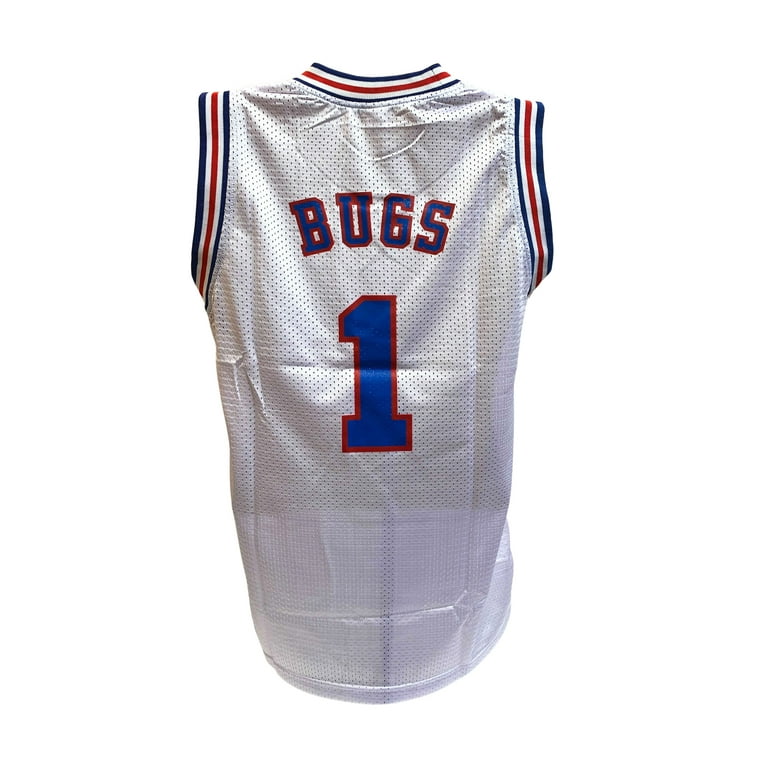 Space Jam Tune Squad Bugs #1 Black Men's Basketball Jersey, Small