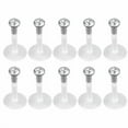 thumbnail image 2 of jiaroswwei 10 Pcs Acrylic Clear Rhinestone Lip Labret Bar Ear Spicule Ring Piercing Jewelry, 2 of 6