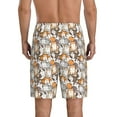thumbnail image 4 of Lsque Cartoon Cat 1 Mens Sleep Pajama Shorts,Short Pajama Pants, Cotton Ultra-Soft Knit-4X-Large, 4 of 9