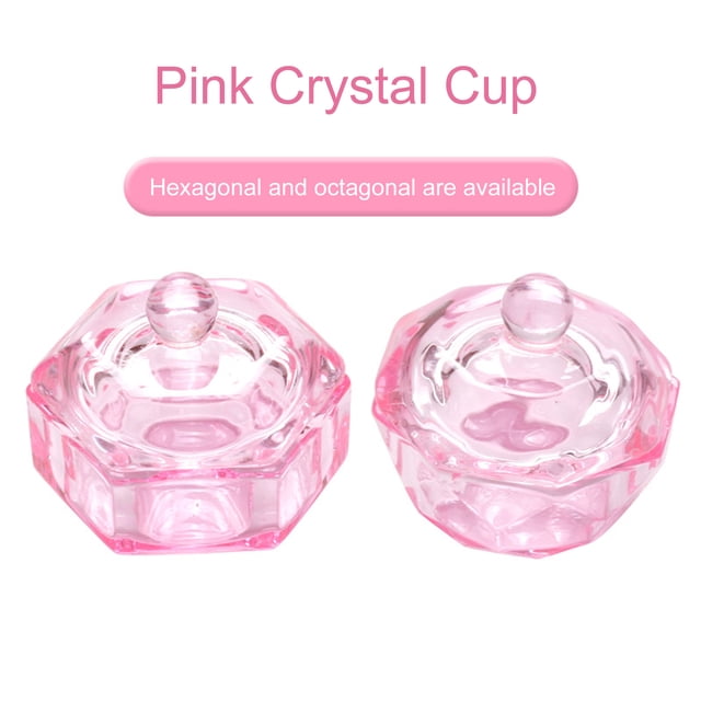 Nail Cup Solid Mixing Liquid with Cover Powder Caviar Nail Styling Tools Bowl Cup for Manicure