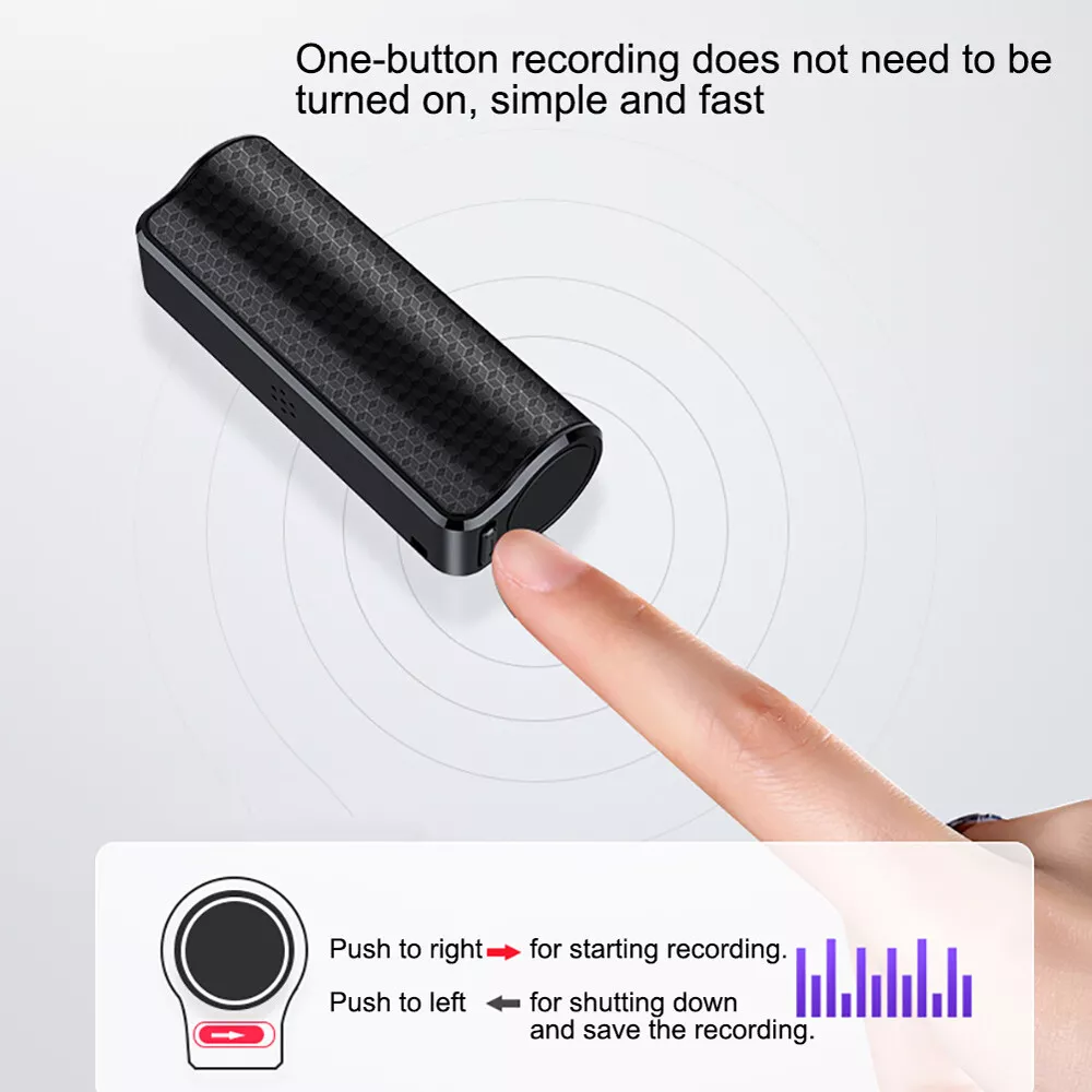 MP3 Spy Magnetic Recording Device Voice Activated Mini Audio Recorder Q70 US