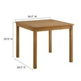 thumbnail image 4 of Vienna 5-Piece Dining Set with Rope Folding Chairs in Natural Black, 4 of 10