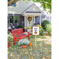 thumbnail image 2 of Eveokoki Hello Autumn Yard Sign With Metal Stake Fall Decor Aluminum Lawn Sign Stand For Home Harvest Thanksgiving Holiday Outdoor Autumn Decorations 7x8.8 IN, 2 of 6