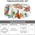 thumbnail image 4 of Fall Round Tablecloth 60 Inch Autumn Pumpkin Thanksgiving Table Cloth Waterproof Harvest Circle Table Cover for Kitchen Holiday Party Outdoor Dining Table Decoration, 4 of 6