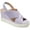 Purple, variant on Journee Collection Womens Ronnie Faux Suede Peep-Toe Wedge Sandals