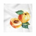 thumbnail image 1 of Apricot Decorative Napkins Set of 4, Hand Drawn Blob Watercolor Apricot and Half Apricot Seed, Silky Satin Fabric for Brunch Dinner Party, 12", Rust Pale Orange, by Ambesonne, 1 of 2