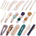 thumbnail image 3 of Dicasser 16Pcs Pearl Hair Clips - Fashion Pearls Hair Barrettes Sweet Artificial Macaron Acrylic Resin Barrettes Hairpins for Women,Ladies and Girls Headwear Styling Tools Hair Accessories, 3 of 5