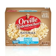 Orville Redenbacher's Naturals Simply Salted Popcorn, Microwave Popcorn, 3.29 oz, 12 Count