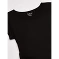thumbnail image 2 of Vestido The Children's Place Big Girl de punto de manga corta negro, 2 of 4