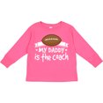 thumbnail image 3 of Inktastic Football My Daddy is the Coach Boys or Girls Long Sleeve Toddler T-Shirt, 3 of 5
