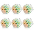 thumbnail image 1 of CUITING 6 Pcs Plastic Candy Jar with Lid for Candy Buffet with 6 Pcs Mini Acrylic Plastic Kitchen Scoop 7.7 oz Clear Candy Container Plastic Cookie Jar for Kitchen Counter, 1 of 8